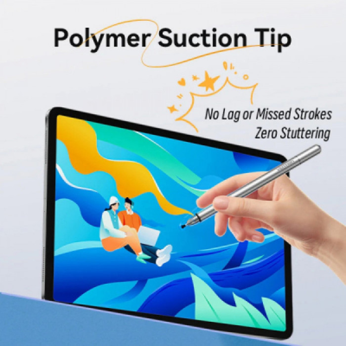 Стилус Vention 2-in-1 Stylus Pen Gray Aluminum Alloy Type (KQMH0)
