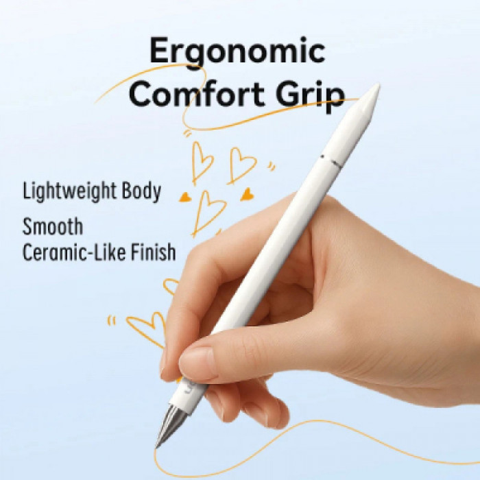 Стилус Vention 3-in-1 Magnetic Stylus Pen White Aluminum Alloy Type (KQLW0)