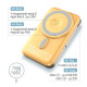 Батарея універсальна ColorWay 10 000 mAh PD/22.5W, 15W MagSafe & Watch Wireless Amber (CW-PB100LPA2Y-WPDD)