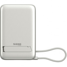 Батарея універсальна Sigma X-power SI10A8QL-MAG silver 10000mAh, Magnetic wireless 15W, charge iWatch, PD+QC, 22,5W max (4827798161012)