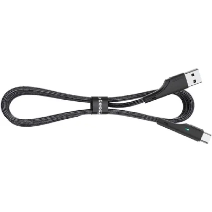 Дата кабель USB 2.0 AM to USB-C 1.0m 3A black Essager (EXCT-LS01)