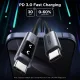 Дата кабель USB-C to USB-C 1.0m PD 100W display L509 black Ugreen (35501)