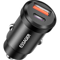 Зарядное устройство Essager 1xUSB + 1xUSB-C 45W black (ECCAC45-TL01-Z)