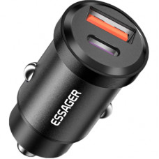 Зарядний пристрій Essager 1xUSB + 1xUSB-C 45W black (ECCAC45-TL01-Z)