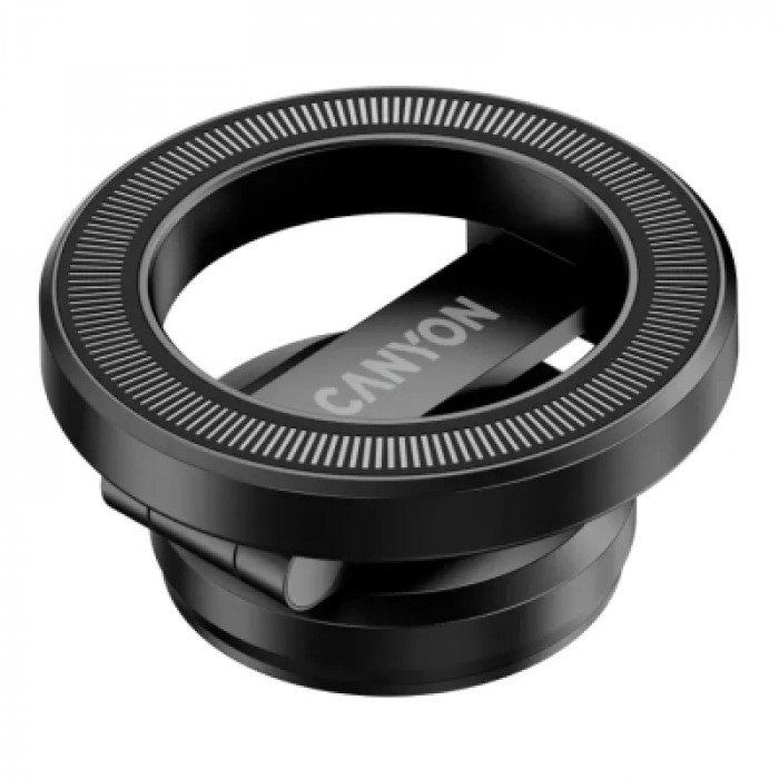 Універсальний автотримач Canyon Magnetic phone holder OnGrip 10 aluminum Black (CNS-CCHM10)