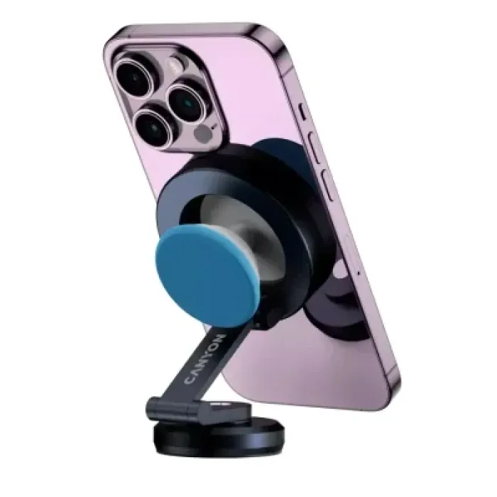 Універсальний автотримач Canyon Magnetic phone holder OnGrip 10 aluminum Black (CNS-CCHM10)
