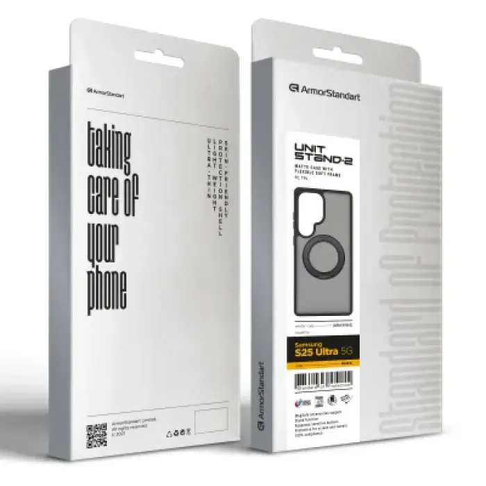 Чохол до мобільного телефона Armorstandart Unit Stand2 Samsung S25 Ultra 5G Black (ARM89562)