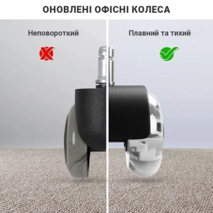 Ролик для крісла Аклас FI 11 D-50 декор, Прозорий (00166283)