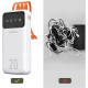 Батарея універсальна Dudao K6Pro+ 20000mAh 10W with USB-C/Lightning/MicroUSB/USB-A cables (6977196682409)