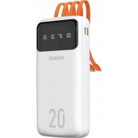 Батарея универсальная Dudao K6Pro+ 20000mAh 10W with USB-C/Lightning/MicroUSB/USB-A cables (6977196682409)