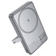 Батарея універсальна HOCO 10000mAh Sunlight PD/20W Magnetic with stand Metal Grey (Q36A / 714987)