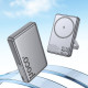Батарея універсальна HOCO 10000mAh Sunlight PD/20W Magnetic with stand Metal Grey (Q36A / 714987)