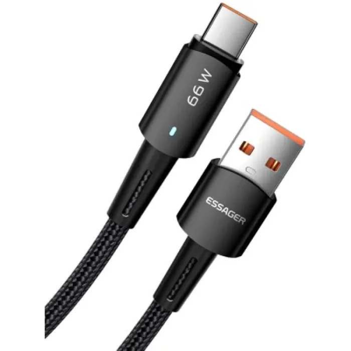 Дата кабель USB 2.0 AM to USB-C 0.5m 6A Essager (EXCT-CGB01)