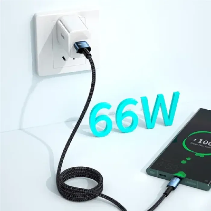Дата кабель USB 2.0 AM to USB-C 0.5m 6A Essager (EXCT-CGB01)