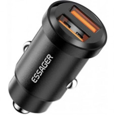 Зарядний пристрій Essager 2xUSB 30W black (ECC2A-TL01)