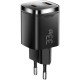 Зарядний пристрій 1xUSB-C + 1xUSB 33W GaN black Essager (ECT33W-GMB01-Z)