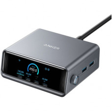 Зарядний пристрій Anker 4xUSB-C PD250W + 2xUSB GaNPrime black (A2345341)