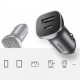 Зарядний пристрій Ugreen 1xUSB-C + 1xUSB 30W car adapter CD130 black (40858)