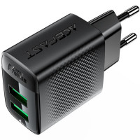 Зарядное устройство Acefast 2xUSB 12W A86 black (6974316283270)