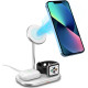 Зарядний пристрій Energizer 15W 3-in-1 magnetic wireless white (WCP303)