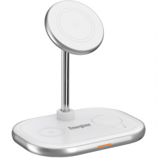 Зарядний пристрій Energizer 15W 3-in-1 magnetic wireless white (WCP303)