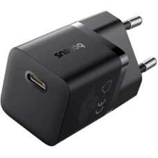 Зарядний пристрій Baseus 1xUSB-C 25W GaN5 black (P10110909113-00)