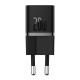 Зарядний пристрій Baseus 1xUSB-C 20W GaN5 black (CCGN050101)