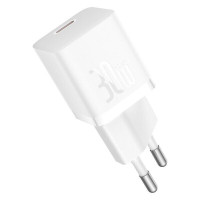 Зарядное устройство Baseus 1xUSB-C 30W GaN5 white (CCGN070502)