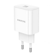 Зарядний пристрій BOROFONE 1xUSB-C PD20W BA81A white (6941991108181)