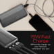 Батарея універсальна Energizer 10000mAh 15W, USB-А, 2*USB-C, Black (UE10050CC)