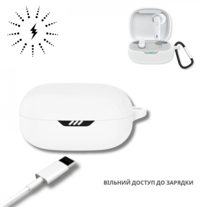 Чохол для навушників BeCover для JBL Wave Flex 2 White (714832)