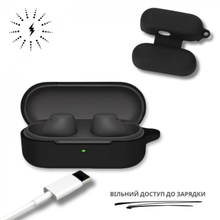 Чохол для навушників BeCover для Sony WF-C510 Black (714839)