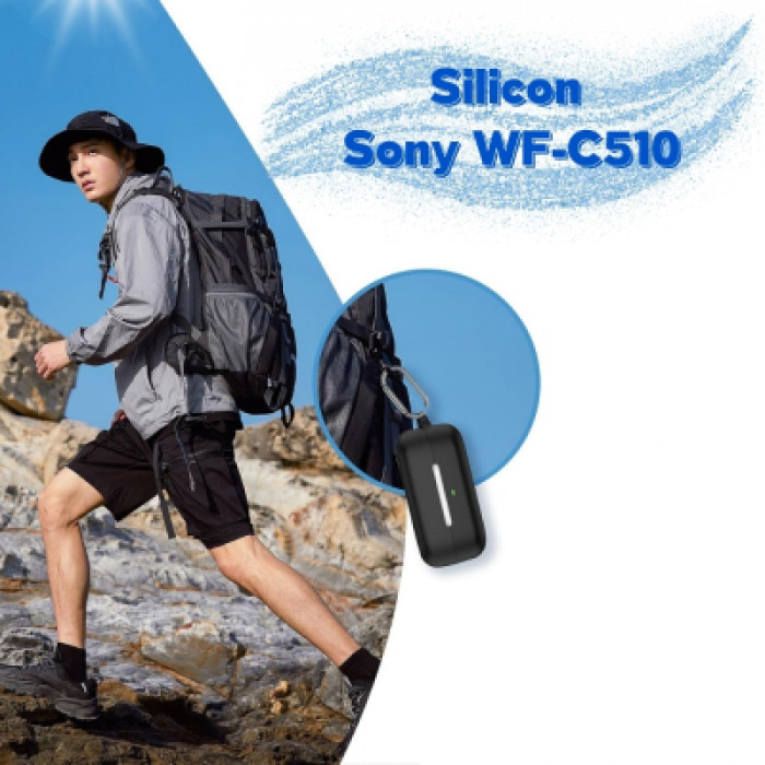 Чохол для навушників BeCover для Sony WF-C510 Black (714839)