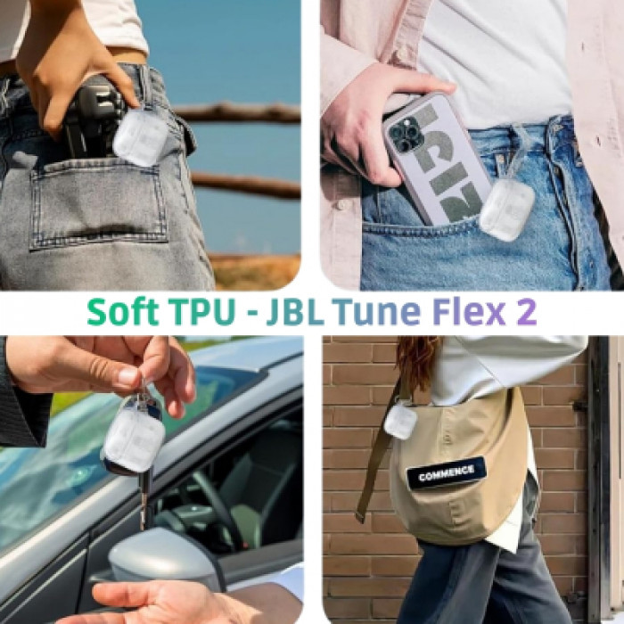 Чохол для навушників BeCover для JBL Tune Flex 2 Transparent (714829)