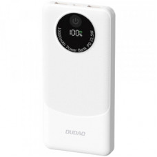 Батарея універсальна Dudao 10000mAh K12 22.5W, PD, QC, 2*USB-A, USB-C(In/Out), White (6976625333875)