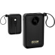 Батарея універсальна Dudao 20000mAh K14+ 22.5W, PD, QC, USB-A, USB-C(In/Out), with built-in USB-C/Lightning cables, Black (6977196680016)