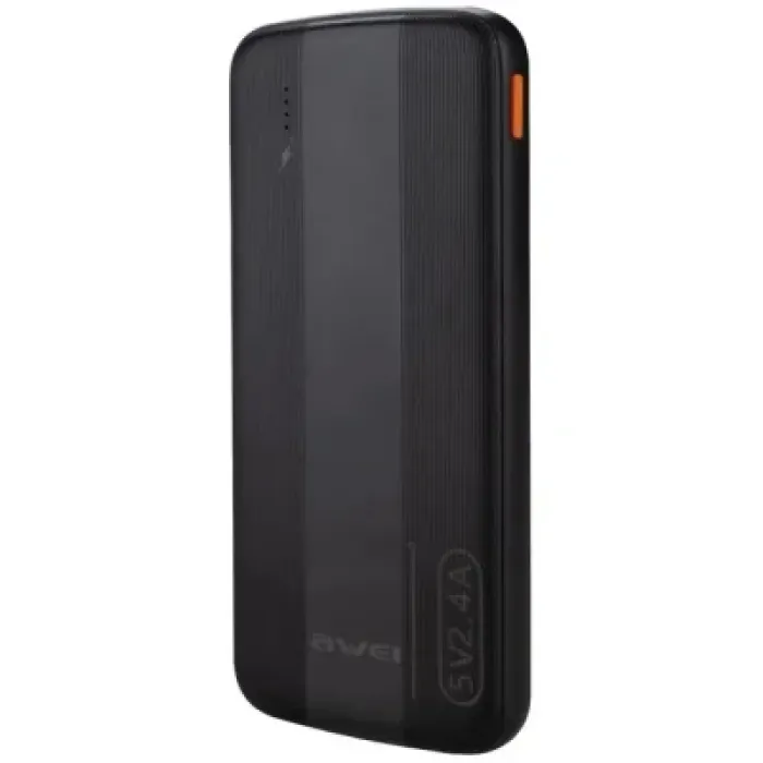 Батарея універсальна AWEI 10000mAh P20K, 12W, Black (6954284009744)