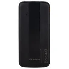 Батарея універсальна AWEI 10000mAh P20K, 12W, Black (6954284009744)