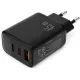 Зарядний пристрій Vinga 2xUSB-C + USB-A Display 45W (VCR45ACCDB)
