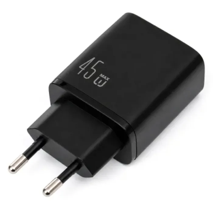 Зарядний пристрій Vinga 2xUSB-C + USB-A Display 45W (VCR45ACCDB)