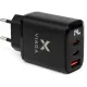 Зарядний пристрій Vinga 2xUSB-C + USB-A Display 45W (VCR45ACCDB)