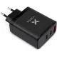 Зарядний пристрій Vinga 2xUSB-C + USB-A Display 65W (VCR65ACCDB)
