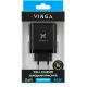 Зарядний пристрій Vinga 2xUSB-C + USB-A Display 65W (VCR65ACCDB)