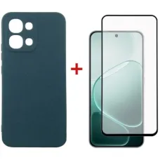 Чохол до мобільного телефона Dengos Carbon + glass Oppo A6 Pro Blue (DG-KM-187)