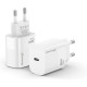 Зарядний пристрій Grand-X GaN USB-C 30W QC3.0 white (CH-390W)
