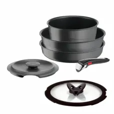 Набір посуду Tefal Ingenio Inspiration, 6 предметів, чорний (L867S604)