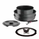 Набір посуду Tefal Ingenio Inspiration, 6 предметів, чорний (L867S604)