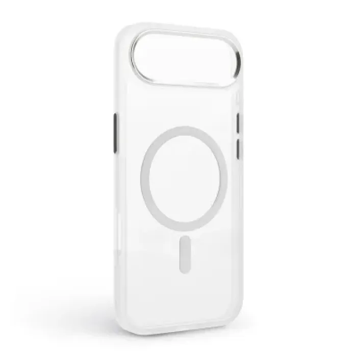 Чохол до мобільного телефона Armorstandart Unit MagCase Apple iPhone 17 Air Clear Silver + Orange Button Set (ARM90583)