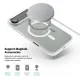 Чохол до мобільного телефона Armorstandart Unit MagCase Apple iPhone 17 Air Clear Silver + Orange Button Set (ARM90583)