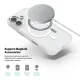 Чохол до мобільного телефона Armorstandart Unit MagCase Apple iPhone 17 Clear Silver + Orange Button Set (ARM90581)